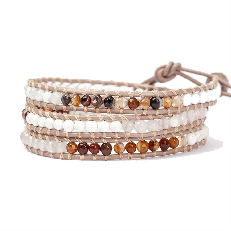 BRACCIALE CHARM - AGATA - GIADA - HOWLITE *Non più assortito *Non più assortito