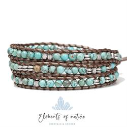 BRACCIALE CHARM - TURCHESE & EMATITE Elements of Nature