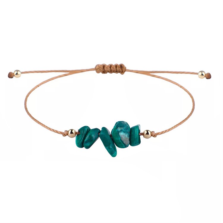 BRACCIALE CHIPS LINE - MALACHITE Cristalli e altro Cristalli e altro