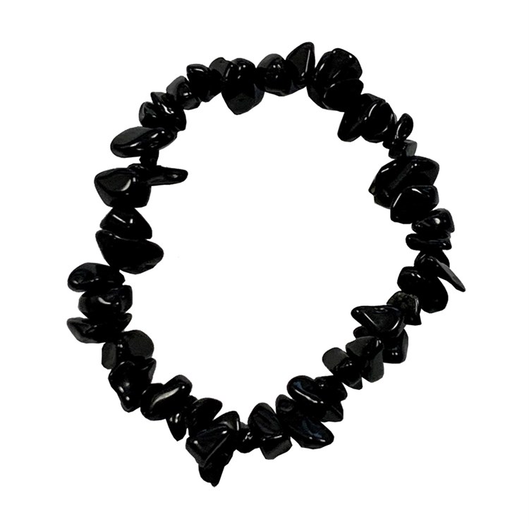 BRACCIALE CHIPS - OSSIDIANA NERA *Non più assortito *Non più assortito