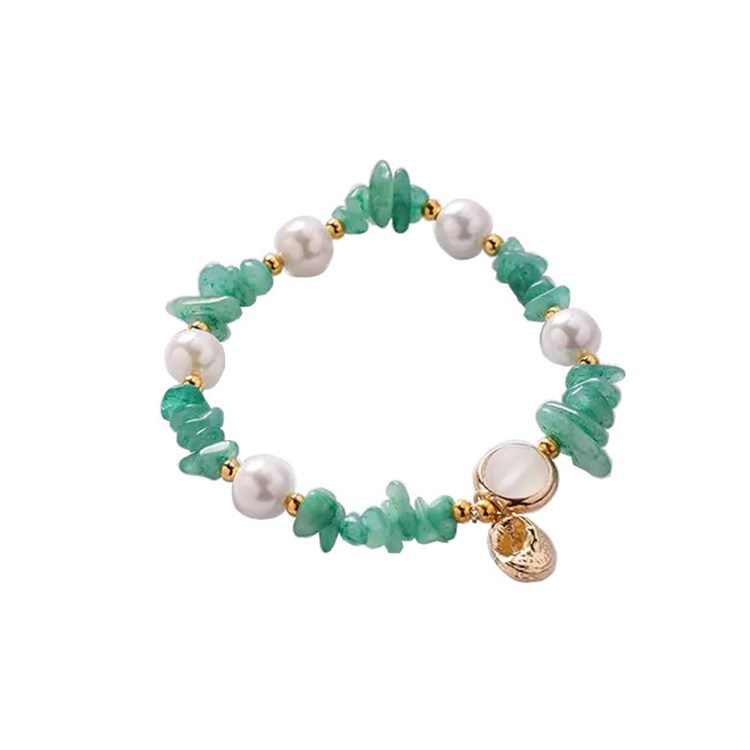 BRACCIALE CHIPS PEARL - AVVENTURINA VERDE Cristalli e altro Cristalli e altro