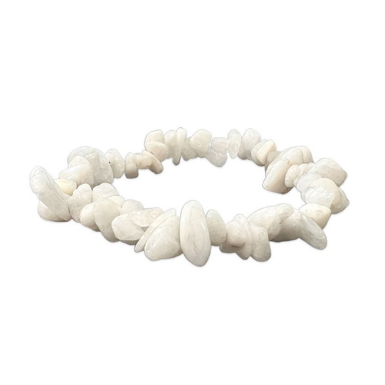 BRACCIALE CHIPS - PIETRA DI LUNA BIANCA Cristalli e altro Cristalli e altro