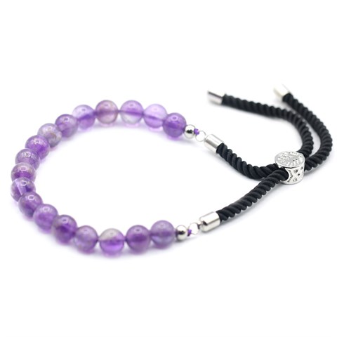 BRACCIALE CHIUSURA SCORREVOLE - AMETISTA