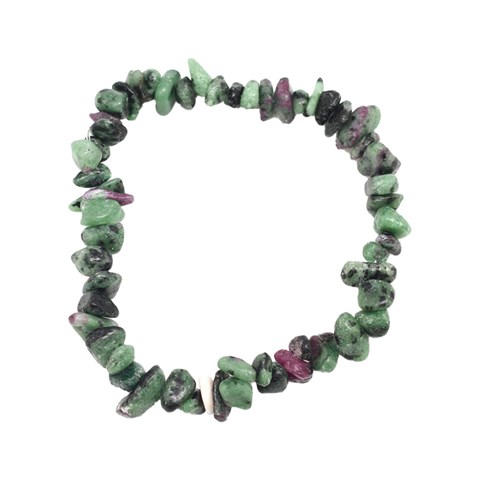 BRACCIALE CHIPS - RUBINO ZOISITE
