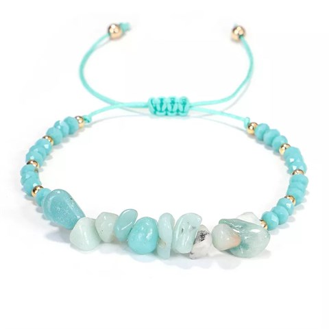 BRACCIALE CHIPS CROWN - AMAZZONITE