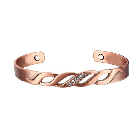 STRASS - BRACCIALE MAGNETICO IN RAME