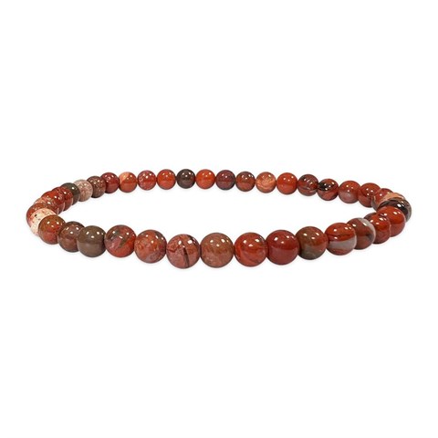 BRACCIALE DIASPRO ROSSO - 4 mm