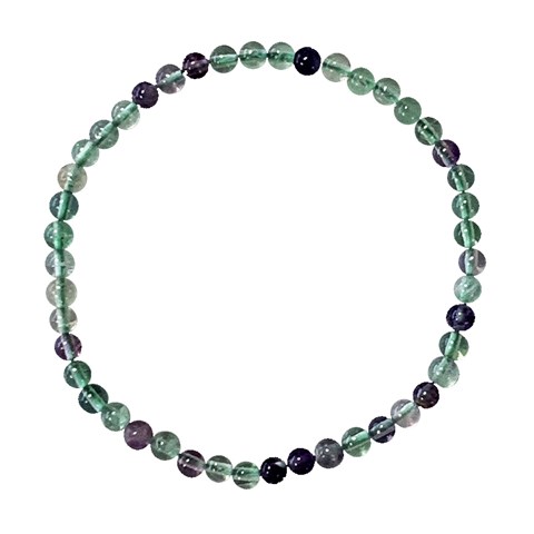 BRACCIALE FLUORITE ARCOBALENO - 4 mm
