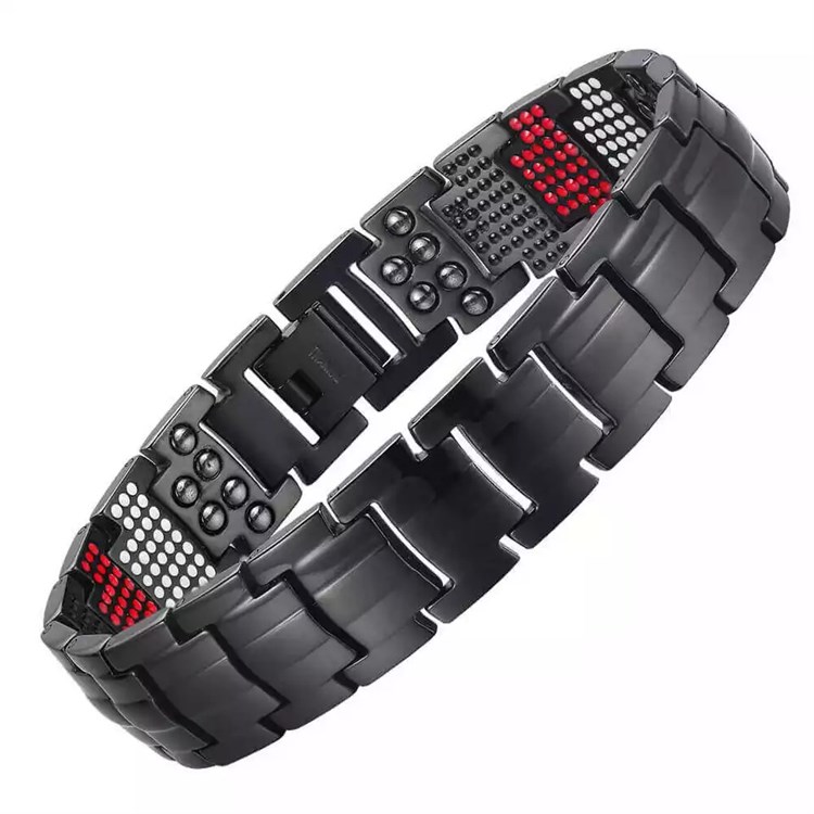 BRACCIALE IN TITANIO ENERGETICO E IONIZZANTE - PURE BLACK *Non più assortito *Non più assortito
