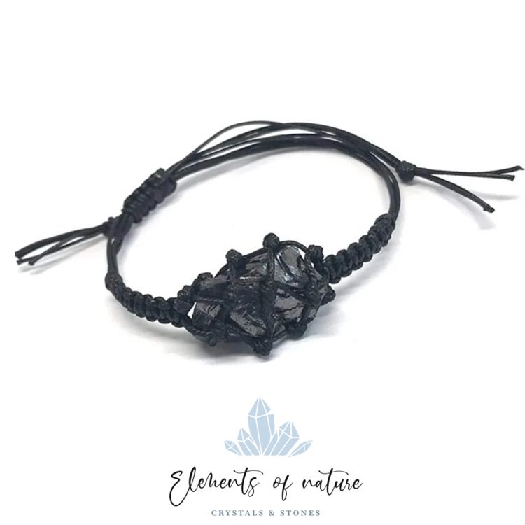 BRACCIALE MACRAMÈ - SHUNGITE ELITE zzz Elements of Nature zzz Elements of Nature