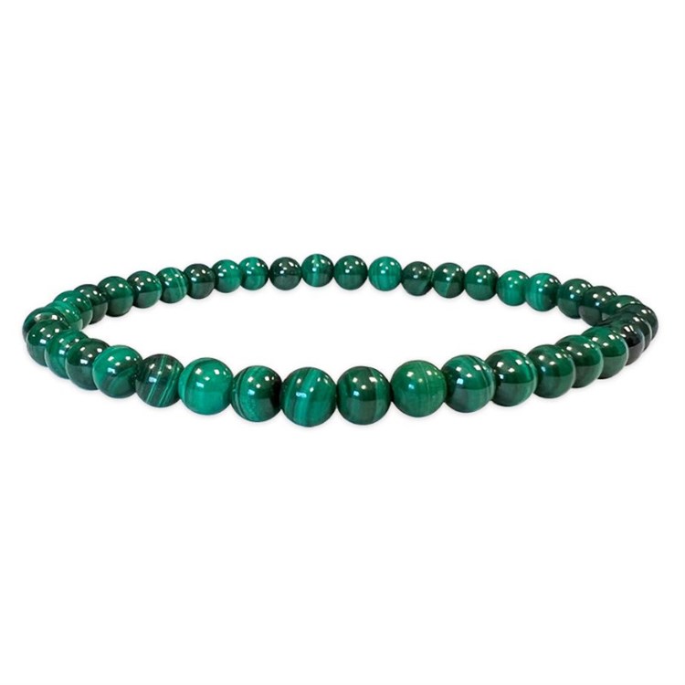 BRACCIALE MALACHITE - 4 mm Cristalli e altro Cristalli e altro