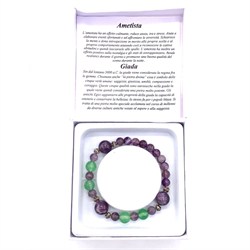 bracciale new age ametista e giada