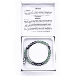 bracciale new age ematite e giada