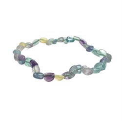 BRACCIALE PEPITA - FLUORITE ARCOBALENO Cristalli e altro
