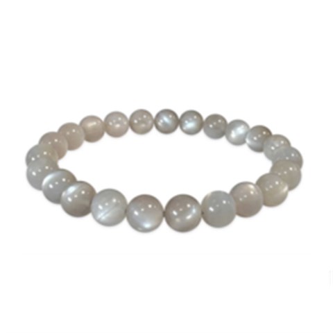 BRACCIALE PIETRA DI LUNA GRIGIA