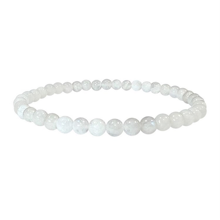 BRACCIALE PIETRA DI LUNA BIANCA - 4 mm Cristalli e altro Cristalli e altro