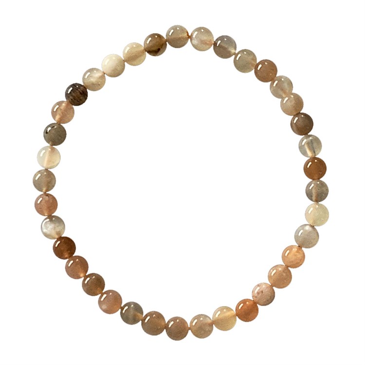BRACCIALE PIETRA DI LUNA MULTICOLORE - 4 mm *Non più assortito *Non più assortito