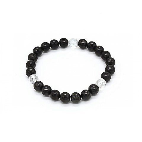 BRACCIALE POWER - SHUNGITE & CRISTALLO DI ROCCA