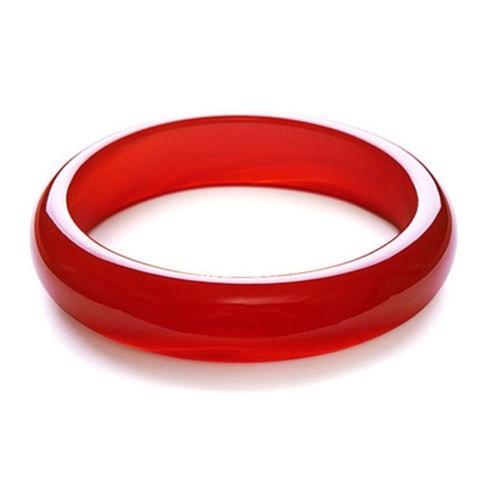 BRACCIALE RIGIDO IN AGATA ROSSA