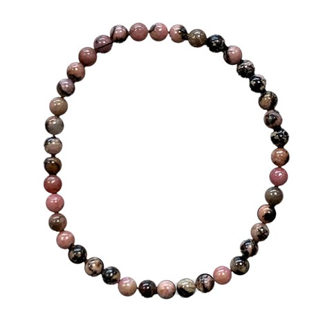 BRACCIALE RODONITE - 4 mm
