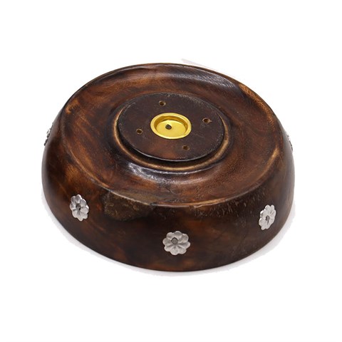 BRUCIA INCENSO IN LEGNO DI MANGO - CONI e BASTONCINI