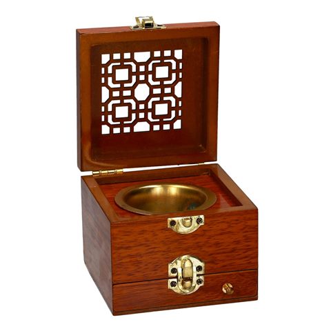 BRUCIA INCENSO IN LEGNO "QUADRATO"