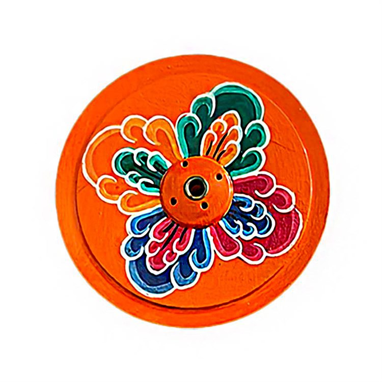 BRUCIA INCENSO TIBETANO IN LEGNO - FIORE *Non più assortito *Non più assortito