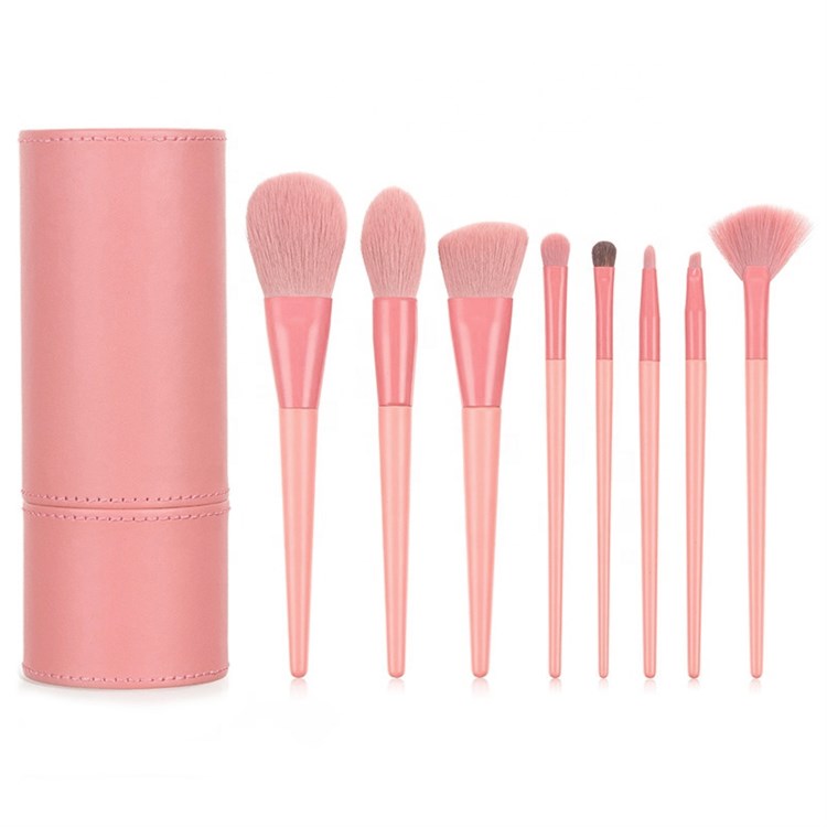 BRUSH HOLDER & 8 PENNELLI - PINK Beauty device & Accessori Beauty device & Accessori