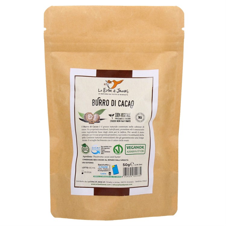 BURRO DI CACAO - BIO Le Erbe di Janas Le Erbe di Janas