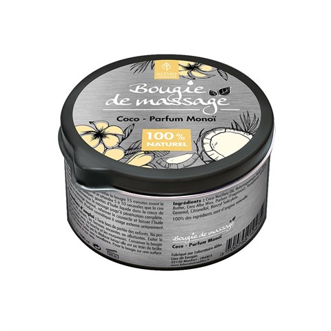 CANDELA DA MASSAGGIO "COCCO & MONOI"