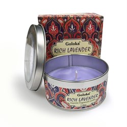 candela profumata rich lavender goloka