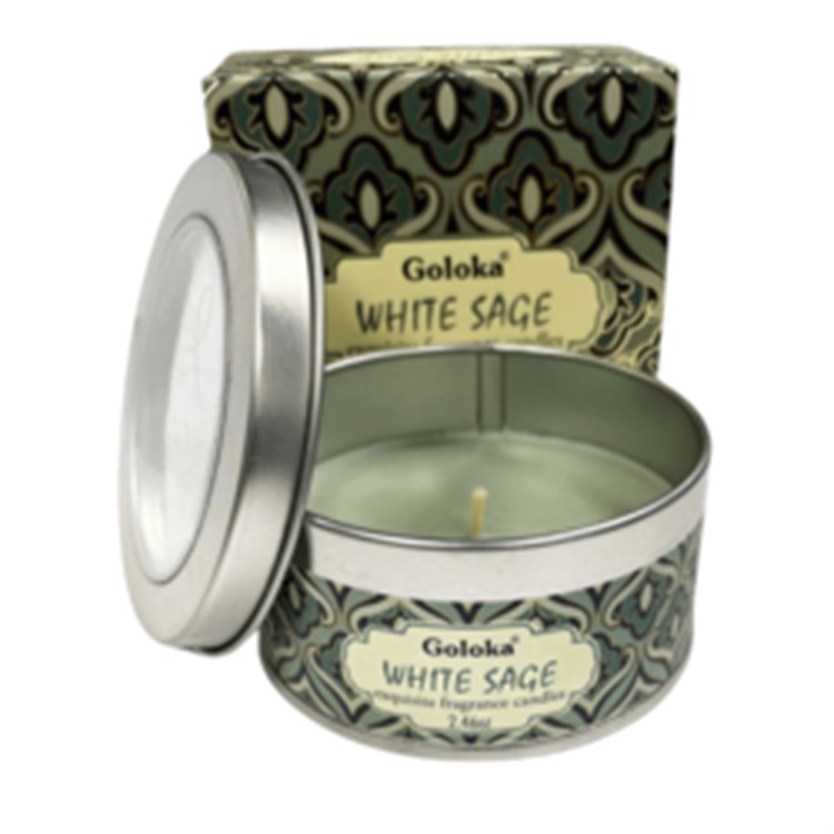 CANDELA PROFUMATA - WHITE SAGE - GOLOKA Candele profumate Candele profumate