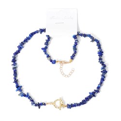 chips set collana bracciale lapislazzuli