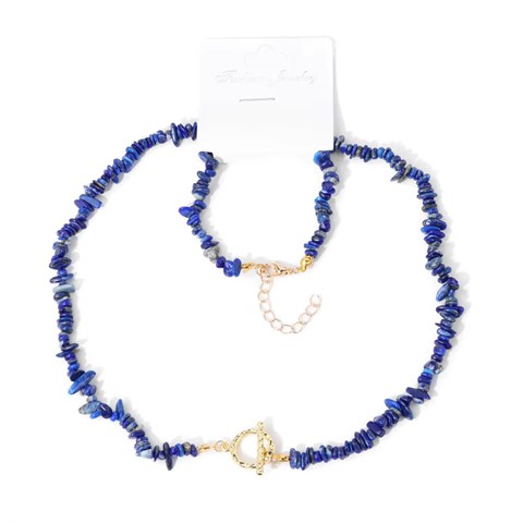 CHIPS SET: COLLANA + BRACCIALE - LAPISLAZZULI