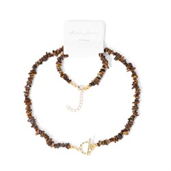 chips set collana bracciale occhio di tigre