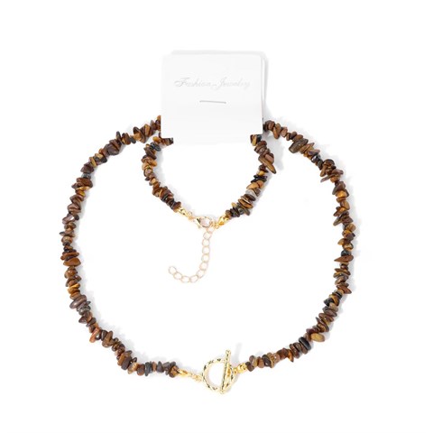 CHIPS SET: COLLANA + BRACCIALE - OCCHIO DI TIGRE