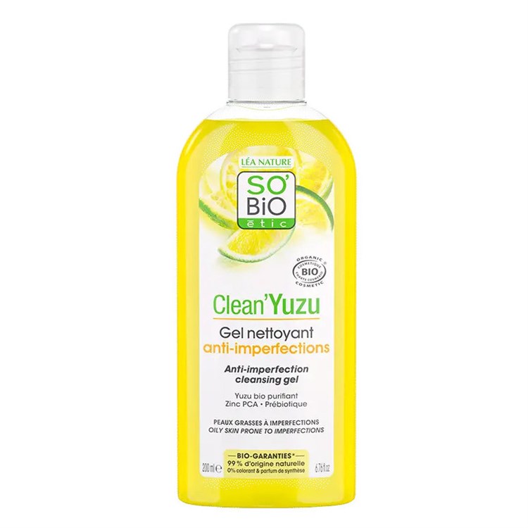 CLEAN'YUZU - GEL DETERGENTE ANTI-IMPERFEZIONI So'Bio étic So'Bio étic