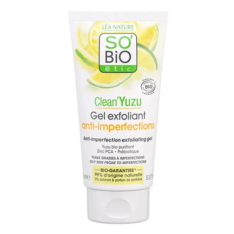 CLEAN'YUZU - GEL ESFOLIANTE ANTI-IMPERFEZIONI So'Bio étic So'Bio étic