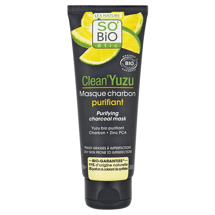 CLEAN'YUZU - MASCHERA CARBONE PURIFICANTE So'Bio étic So'Bio étic