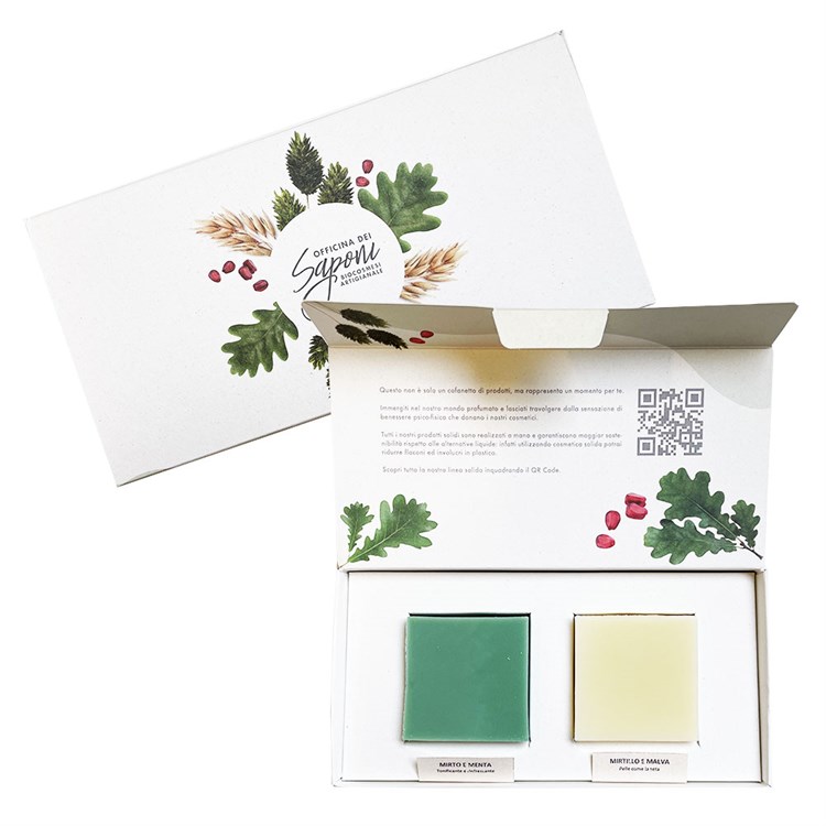 COFANETTO 2 SAPONI *Non più assortitoMirto & Menta - Mirtillo & Malva  *Non più assortito