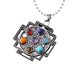 collana 7 chakra cubo di metatron
