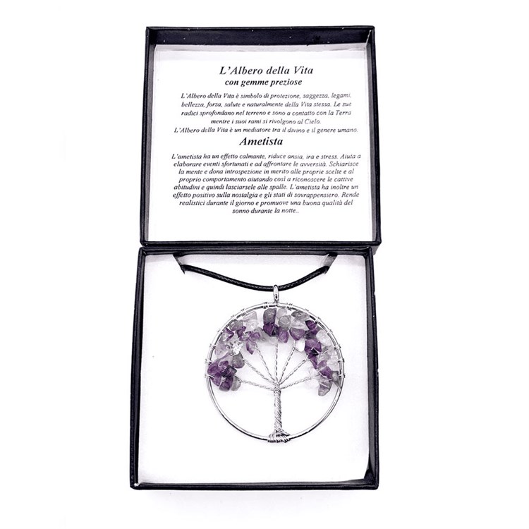 COLLANA ALBERO DELLA VITA - AMETISTA Bio Luce Bio Luce