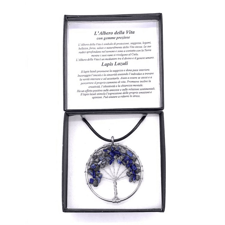 COLLANA ALBERO DELLA VITA - LAPISLAZZULI Bio Luce Bio Luce