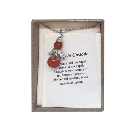 COLLANA ANGELO CUSTODE - CORNIOLA