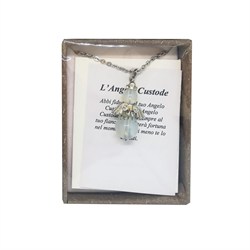 collana angelo custode opalina