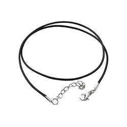 collana caucciu nero