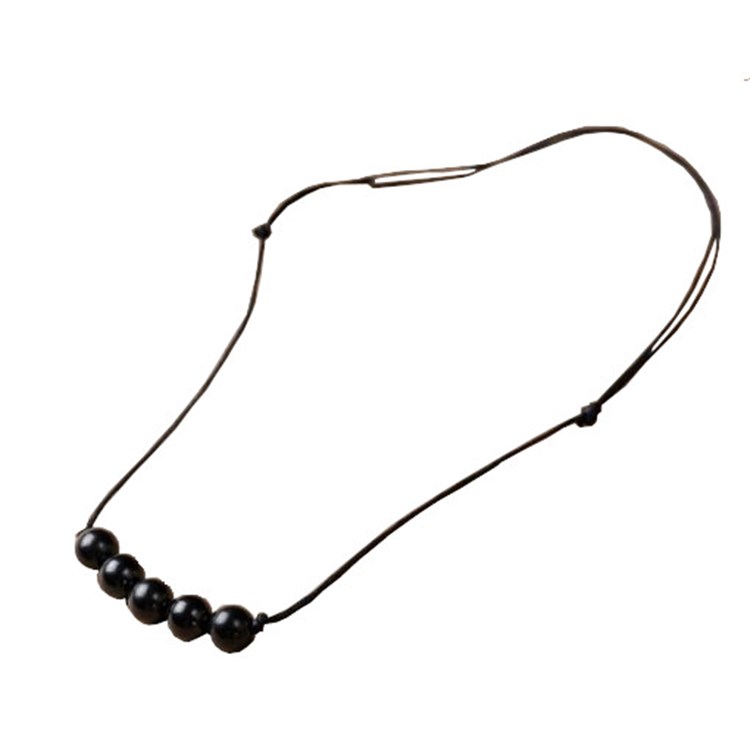 COLLANA DI SHUNGITE - 5 PERLE Cristalli e altro Cristalli e altro