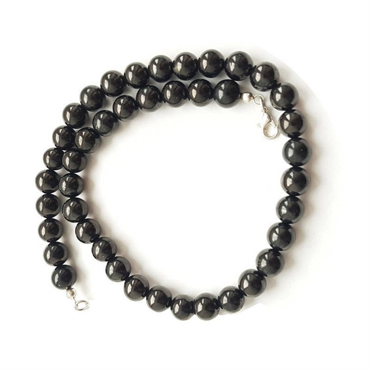 COLLANA DI SHUNGITE - PERLE TONDE 10 mm Cristalli e altro Cristalli e altro