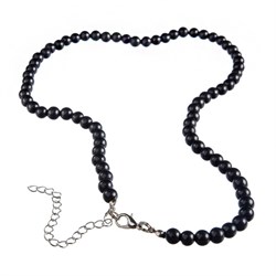 COLLANA DI SHUNGITE - PERLE TONDE 8 mm Cristalli e altro