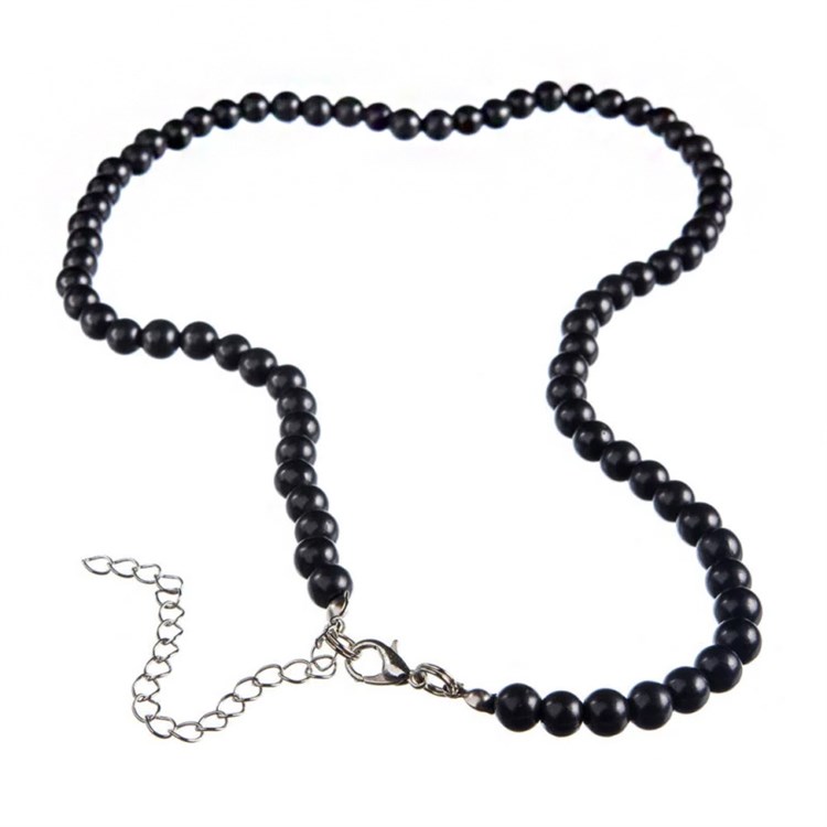 COLLANA DI SHUNGITE - PERLE TONDE 8 mm Cristalli e altro Cristalli e altro